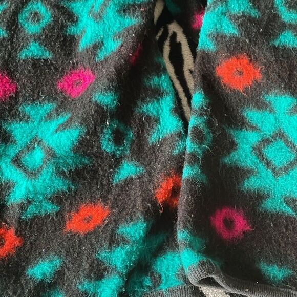 David Wayne’s women vintage fleece cardigan jersey open button cardigan 80s 90s - Picture 7 of 10